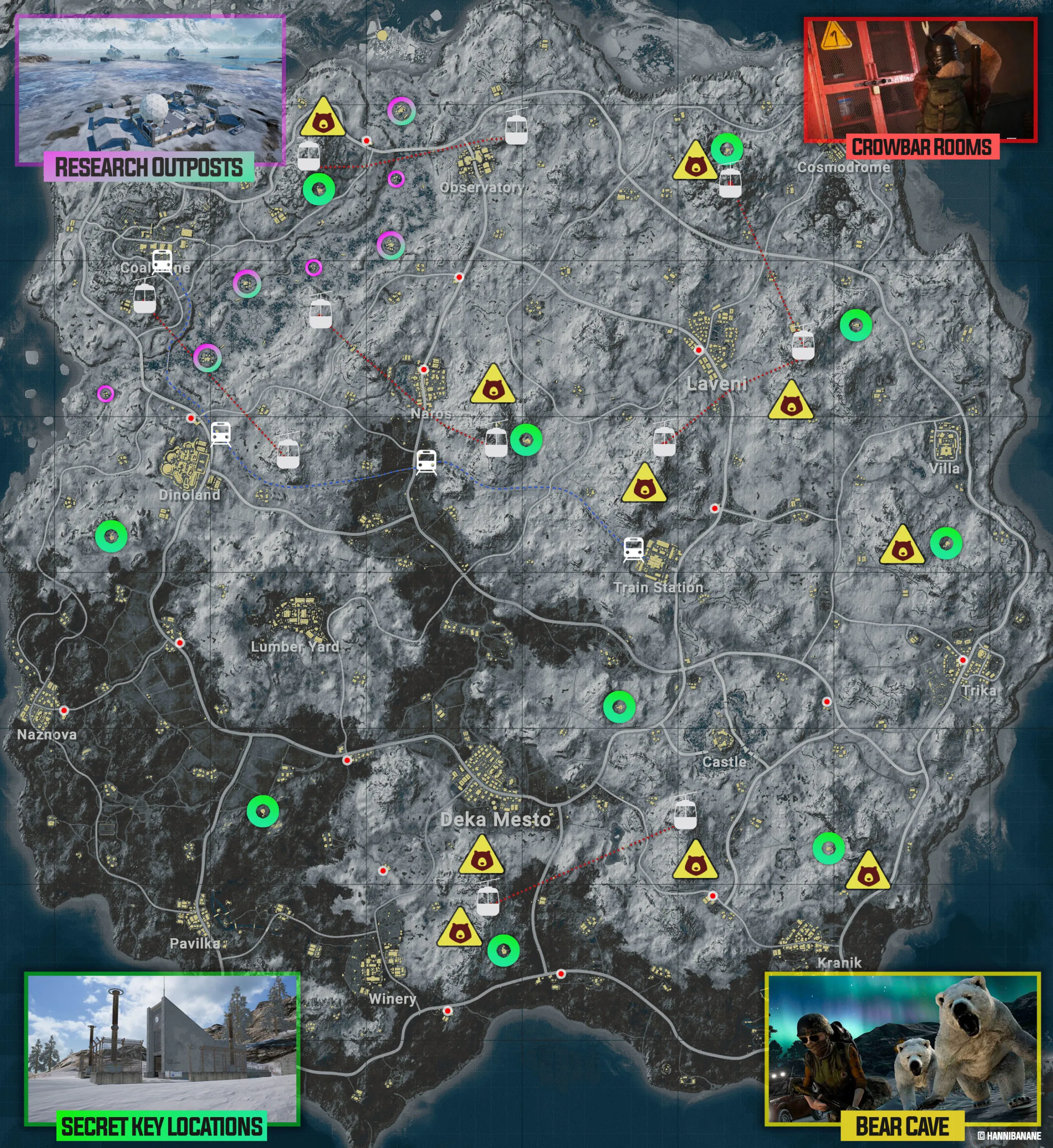Vikendi 宝库位置